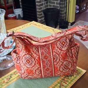 Vera Bradley Orange Patterned Shoulder Bag